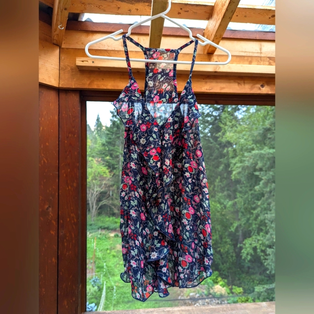 Gauzy floral camisole